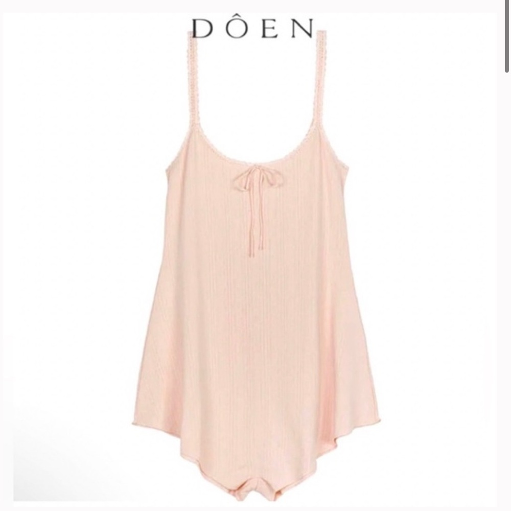 Doen Evie romper in Degas Pink